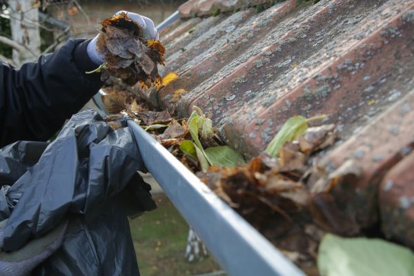 Commercial Gutter Unclogging in Brick