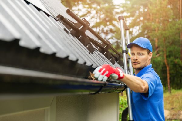 Business Gutter Cleaning in Brick